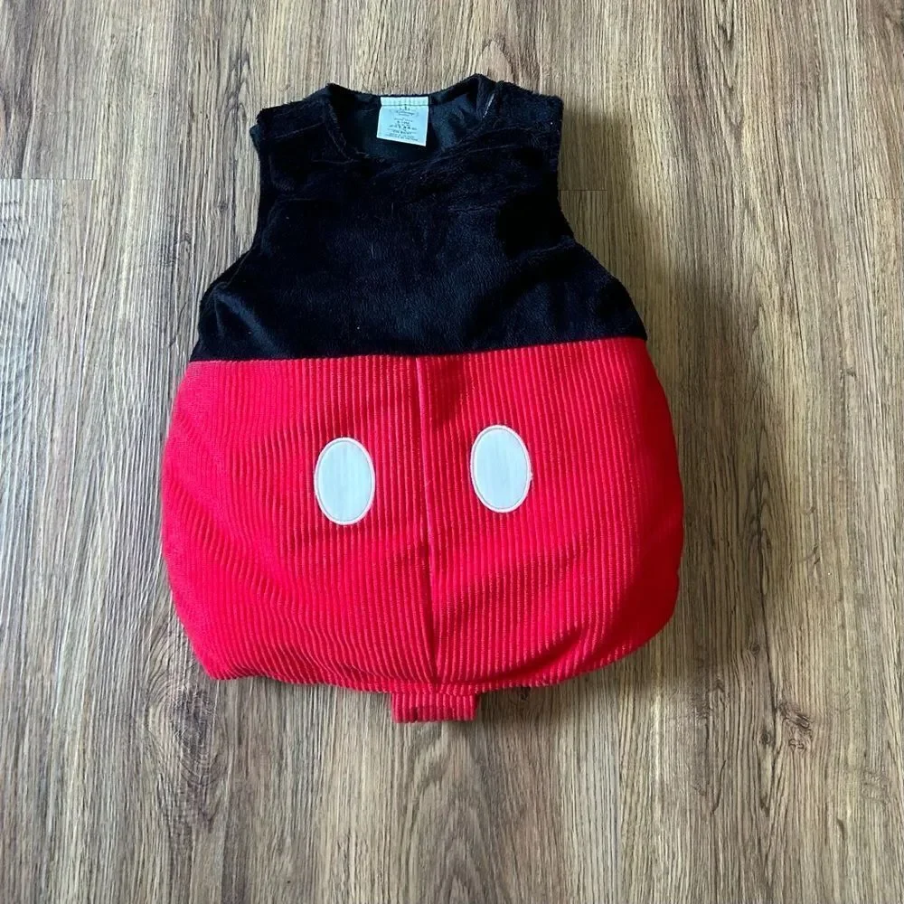 DISNEY Mickey Mouse costume, Halloween black red size 6-18 months unisex
